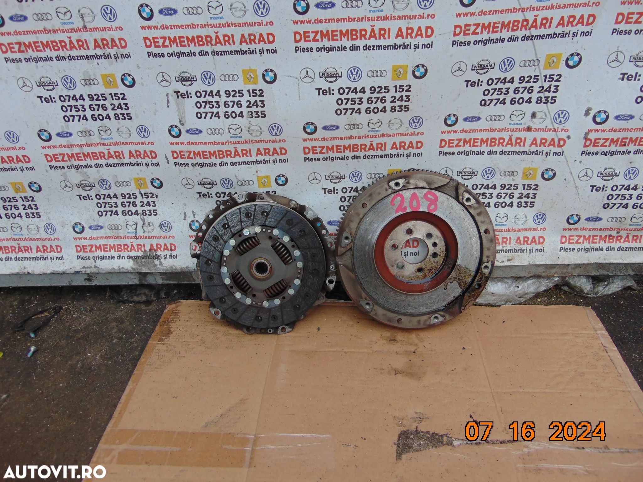 Volanta Peugeot 208 1.2 benzina placa presiune disc ambreiaj Opel astra f citroen c3 2008 3008 1.2 hm05 - 1