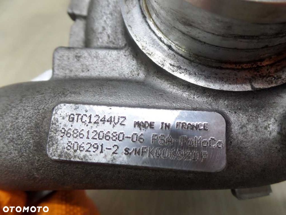 VOLVO 1.6 D2 PEUGEOT 1.6 E-HDI TURBO TURBOSPREZARKA 306291-2 9686120680-06 GTC1244VZ - 5