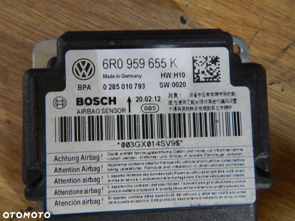 Deska rozdzielcza kokpit pas bezp poduszka airbag VW Polo V 6R 09-17 Łuków części - 8