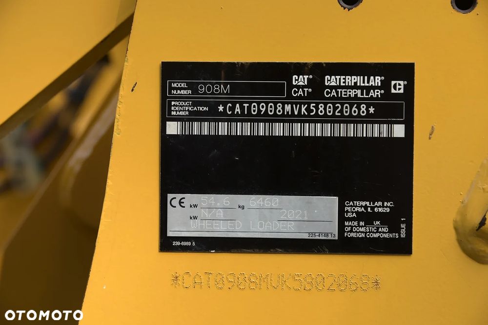 Caterpillar Ładowarka CAT 908M * 2021 * IDEALNY STAN! - 16