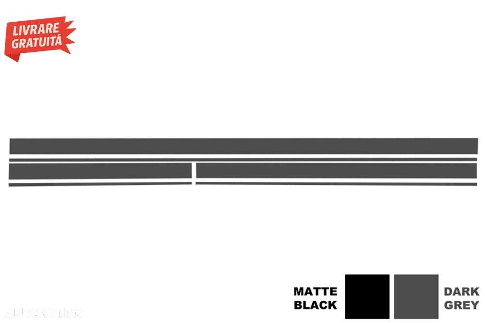 Set Stickere Capota Plafon Portbagaj si Laterale Gri Inchis Mercedes C205 Coupe A2- livrare gratuita - 2