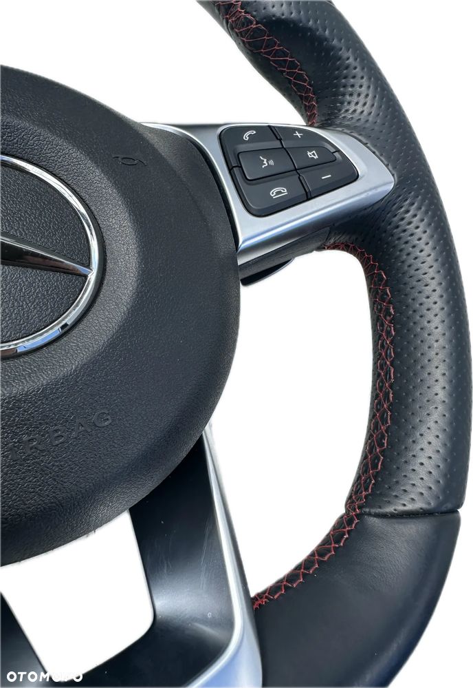 KIEROWNICA AMG SKORA CZERWONA NIC PODUSZKA AIRBAG KOMPLET MERCEDES C W205 GLC W253 ORYGINAL DEMONTAZ - 8