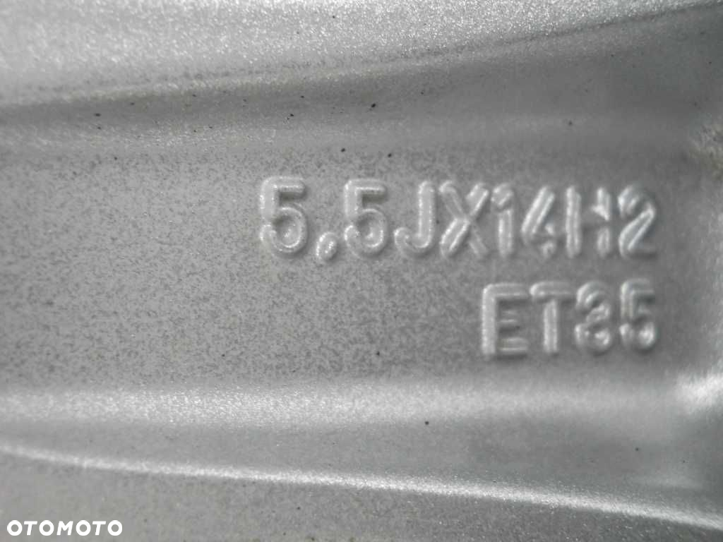 Felgi alu 14 4x98 ET35 Ford Ka 2 Fiat Panda 500 Punto Fiorino JAK NOWE - 7