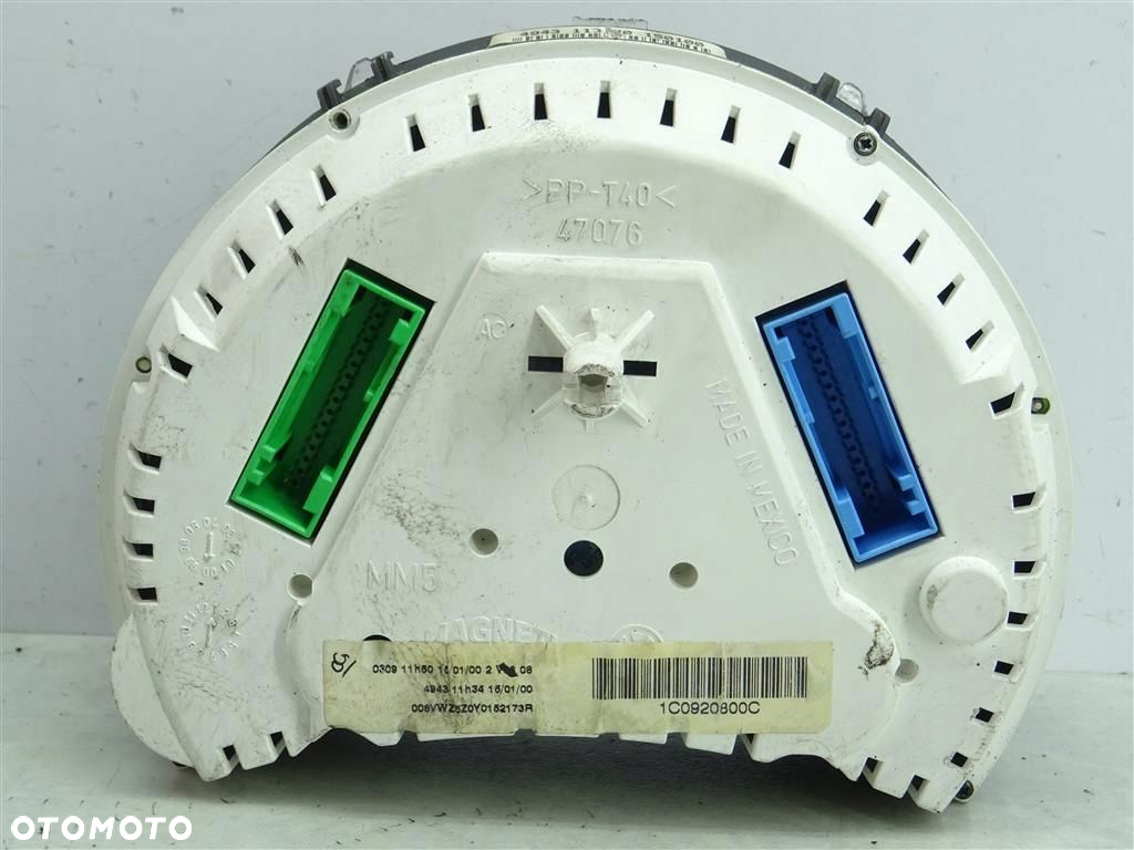 Licznik ZEGARY VW New Beetle 2.0B 115KM 99-2005 MAGNETI MARELLI 1C0920800C - 2