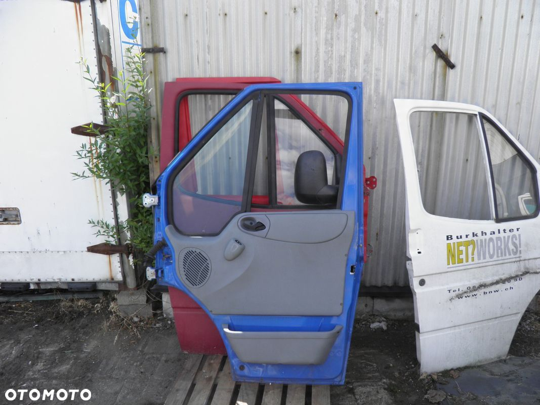 TRANSIT 2000- DRZWI PRZEDNIE PRAWE NIEBIESKIE - 2
