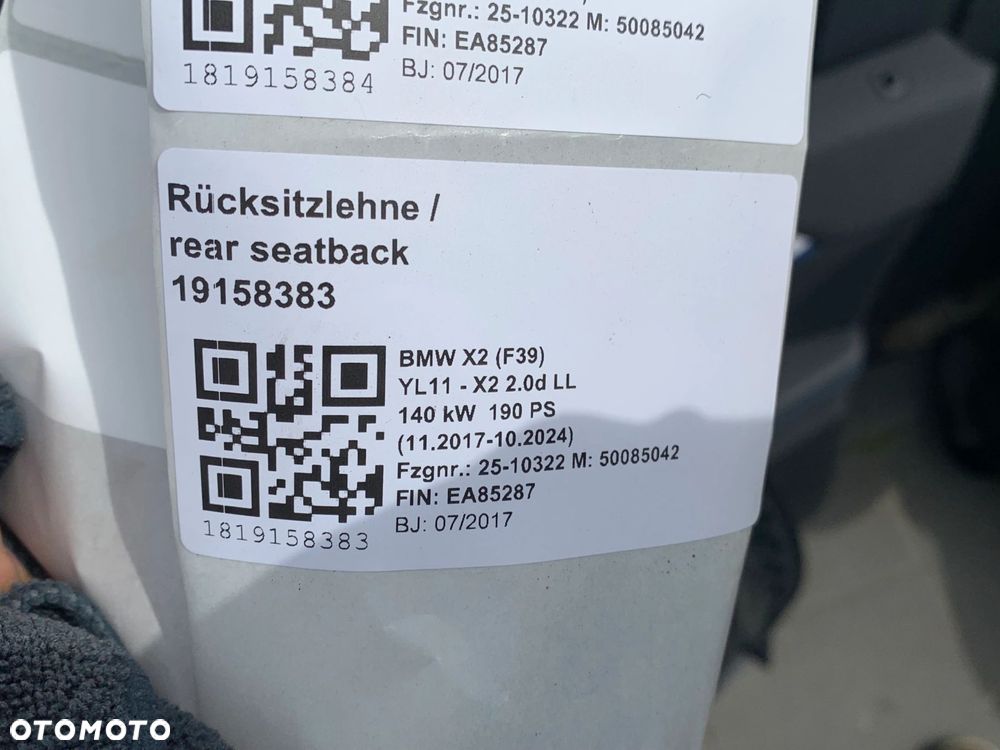 FOTELE TAPICERKA SPORT GRZANE ELEKTRYCZNE ALCANTARA HARMAN BMW X2 F39 - 14