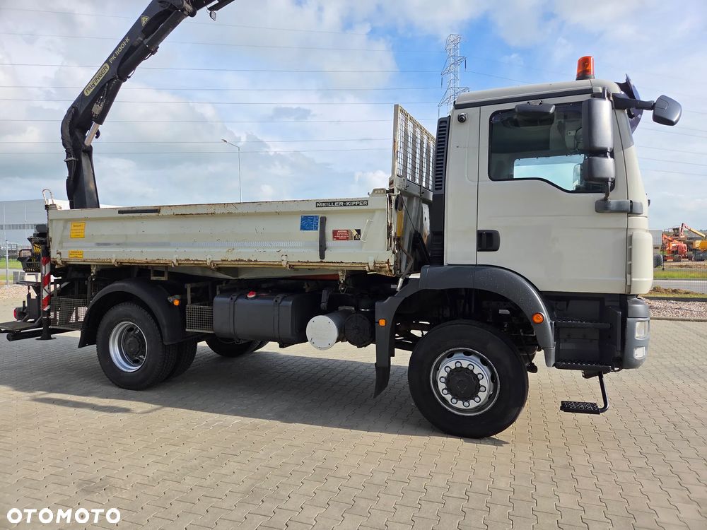 MAN TGM 18.290 4x4/ HDS+ WYWROTKA MEILLER/ HDS PALFINGER PK 11001-K DŻWIG CHWYTAK BUDOWLANKA - 15
