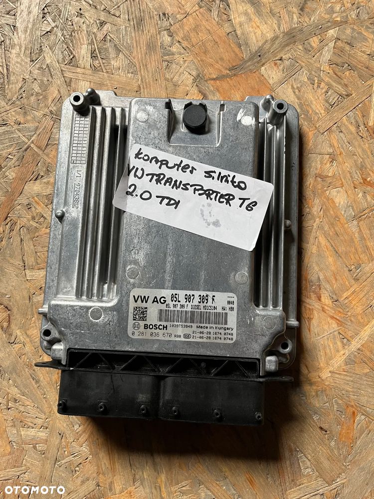 VW T6  2.0 tdi moduł komputer sterownik 05L907309F 0281036670 - 1