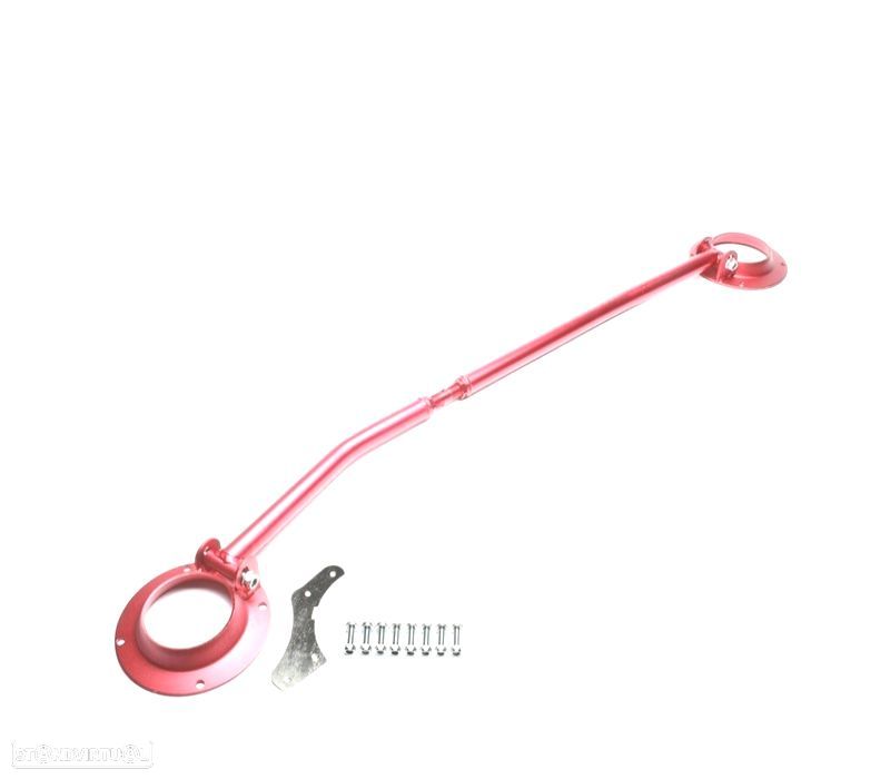 BARRA ANTI APROXIMAÇÃO ALUMINIO VOLKSWAGEN VW GOLF MK2 JETTA MK2 CORRADO VERMELHO - 1