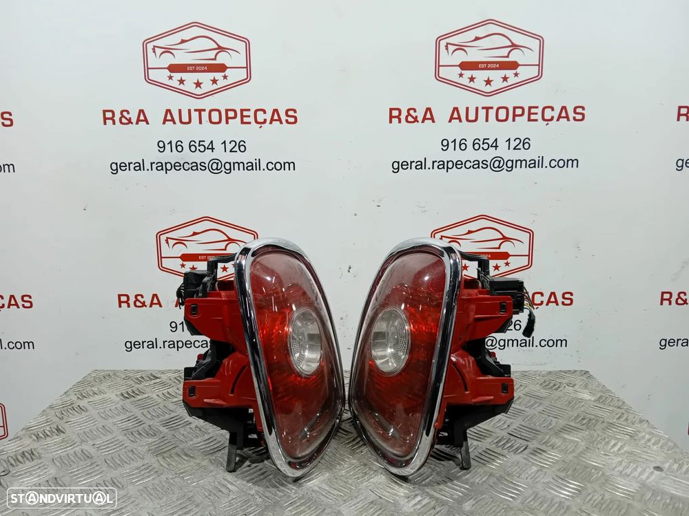 Farolins Trás Traseiro Direito ARO PRETO Mini Cooper R56 Pré LCI Originais - 5