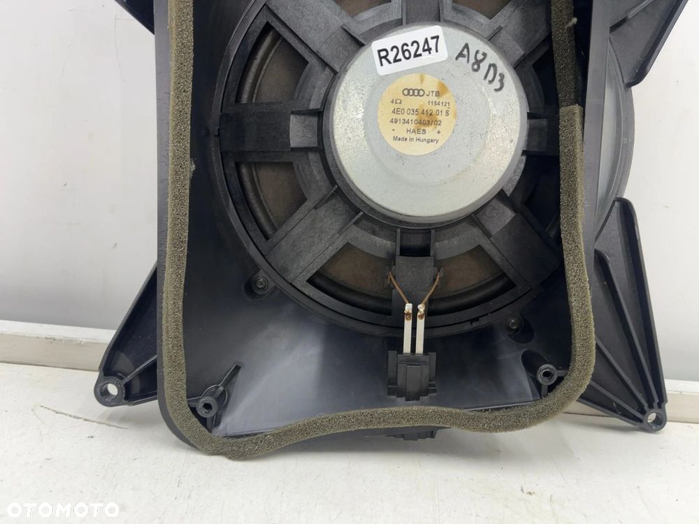 Głośnik Audi A8 D3 02-10r. subwoofer półki tylnej bagażnika 4e0035412 - 9