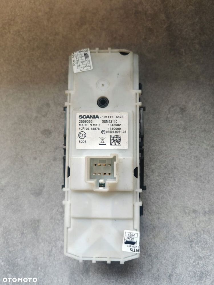 PANEL STEROWNIK SZYB LUSTEREK SCANIA R S NGT 2569026 - 3