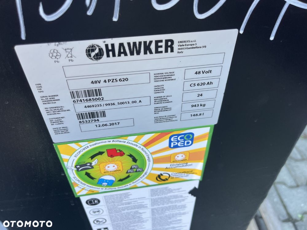 Bateria do wózka widłowego Linde Jungheinrich Still Hawker 48V 620 Ah ID BAT0047 - 4