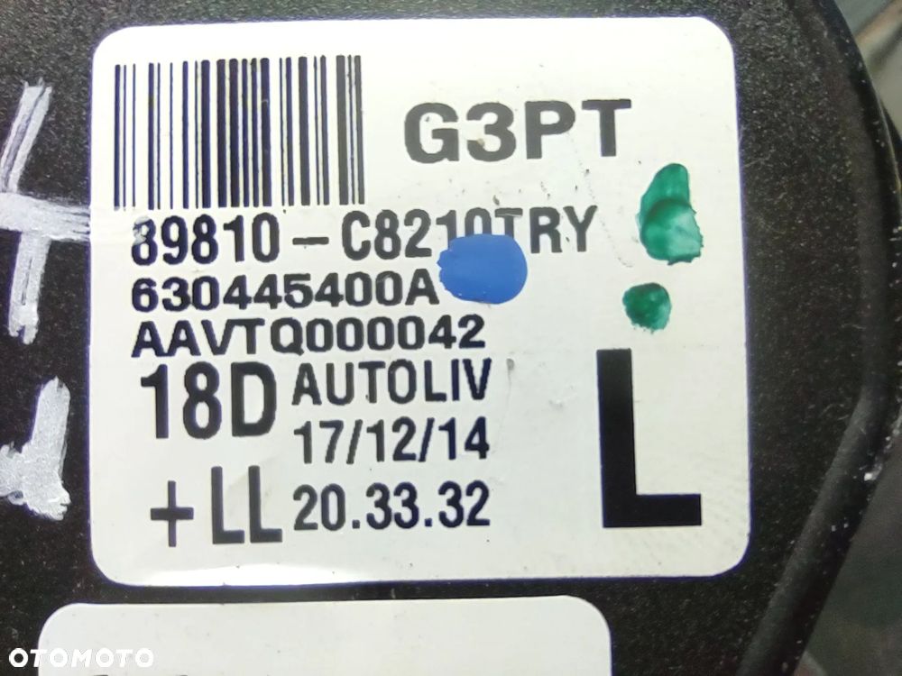 PAS BEZPIECZEŃSTWA 89810-C8210 HYUNDAI I20 II 3 DRZWI COUPE LEWY TYLNY ORYGINAŁ - 6
