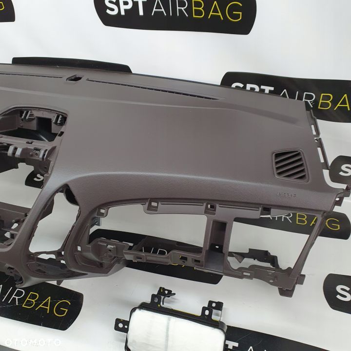 HYUNDAI IX35 DESKA ROZDZIELCZA BRĄZOWA KONSOLA KOKPIT PULPIT PODUSZKI AIRBAG AIR BAG PASY KIT SET - 4