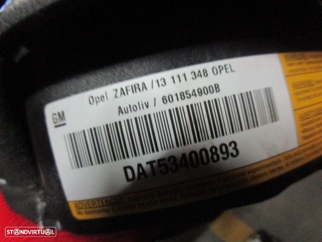 Kit Airbags 13111348 13111177 13188856  OPEL ZAFIRA B FASE 1 2006 1.9CDTI 120CV 5P CINZA ESCURO PRETO - 4