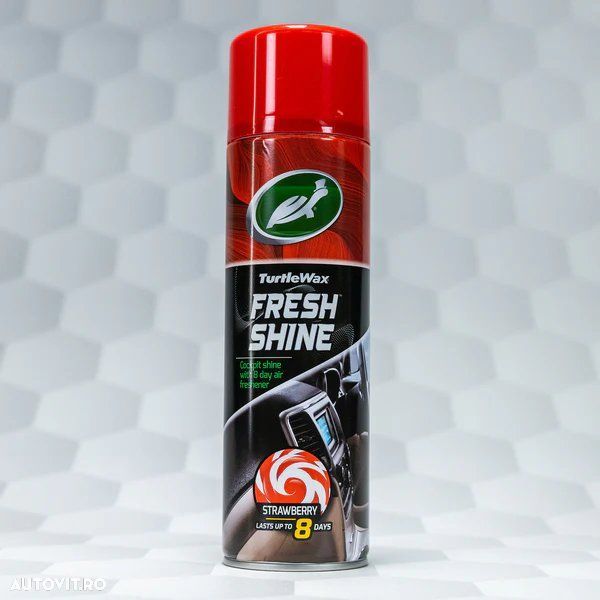 Spray silicon bord Turtle Wax Cockpit Fresh Capsuni 500ml pt. vinil plastic si cauciuc cu parfum de lunga durata - 4