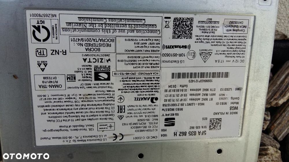 SEAT MIB STEROWNIK MMI NAWIGACJA 5FA035862D 5FA035862H - 4