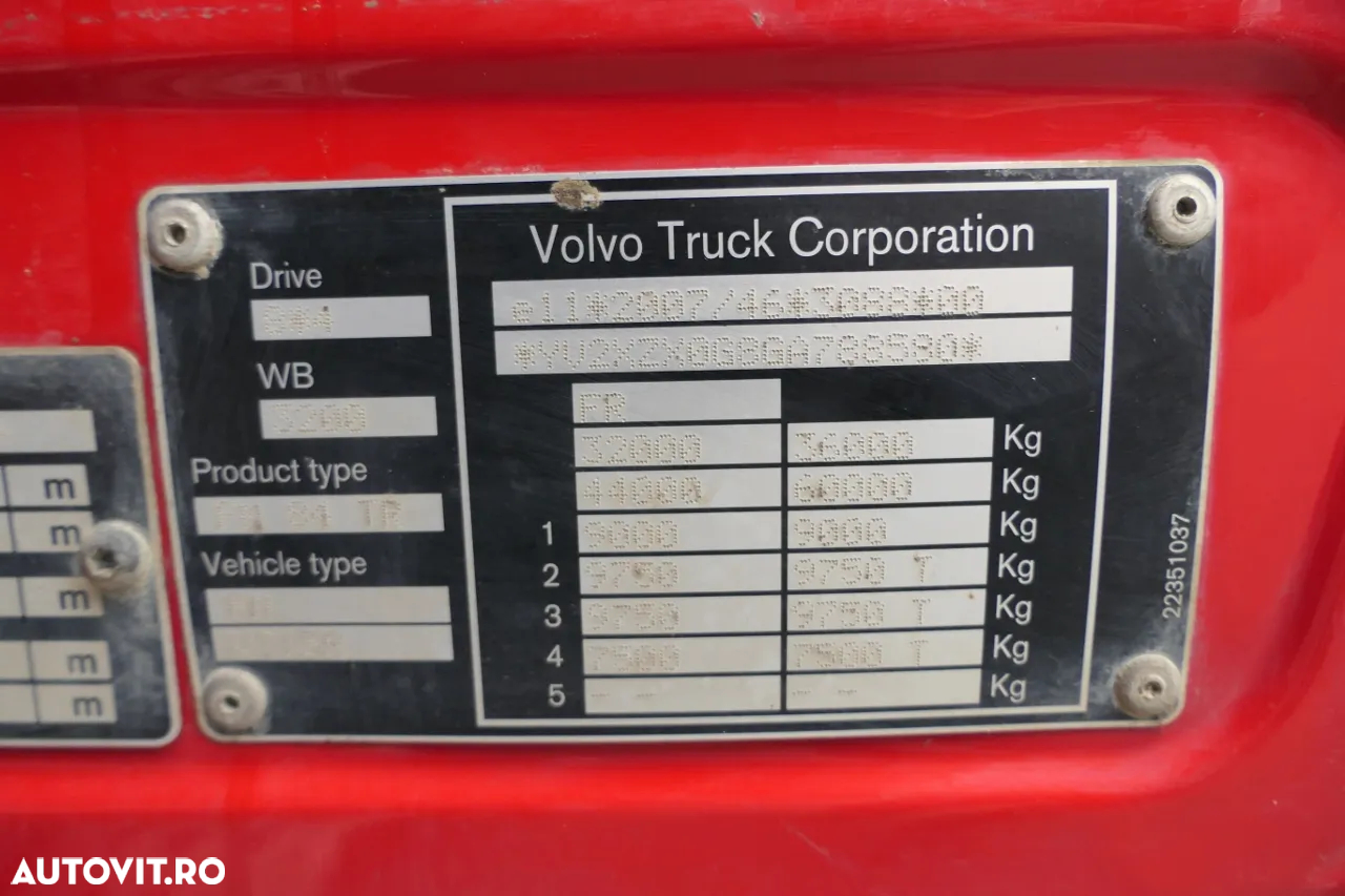 Volvo FMX 450 / 8x4 / 2 PAGINI. CAMION BASCULANTE / TRIDEM / AXIE DE DIRECȚIE LIFTARE / BORDMATIC / HYDROCLAP / 2016 - 36
