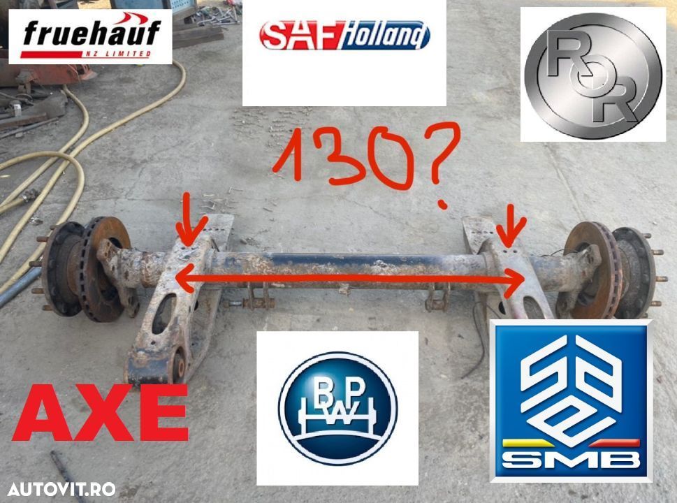 AXA : MERCEDES SAF ROR SMB BPW semiremorca axe butuci (+ MONTAJ) SAF , BPW eco eco plus , Samro , ROR , SMB , GIGANT , TRAILOR , Schmitz, Mercedes - 1