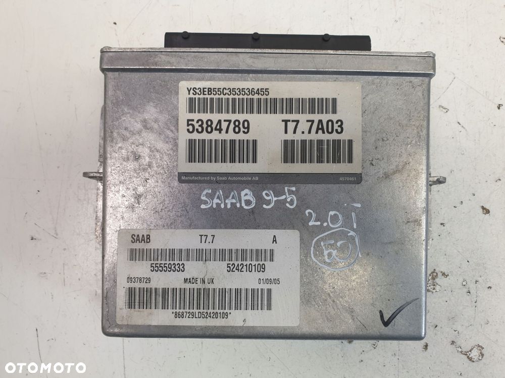 Saab 95 9-5 2.0 T turbo STEROWNIK SILNIKA 55559333 - 1