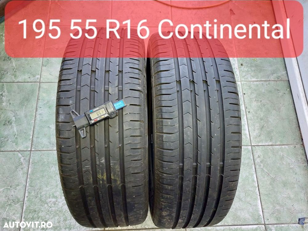 2 anvelope 195/55 R16 Continental - 1
