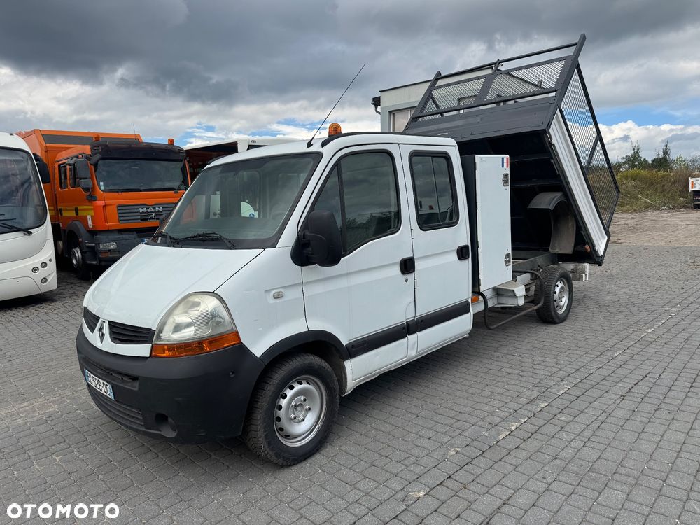 Renault Master 2009 r. kraty wywóz liści Wywrotka Kiper Brygadówka 7 Osobowy Dubelkabina Dobelkabina Wywrot Doka - 2