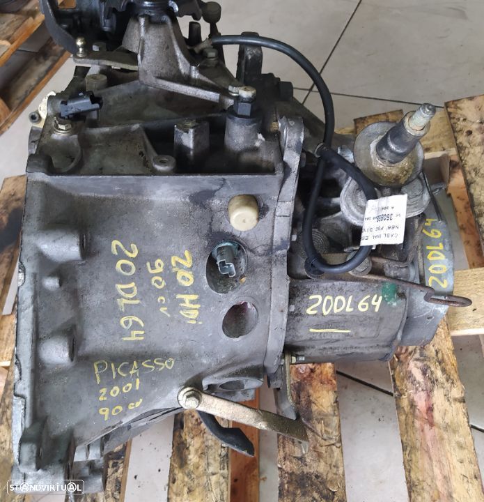 caixa velocidades citroen xsara picasso 2.0 hdi 90cv 20DL64 - 2