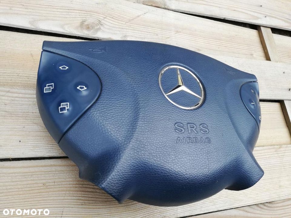 MERCEDES W211 PODUSZKA AIRBAG KIEROWCY KIEROWNICY NIEBIESKA - 1