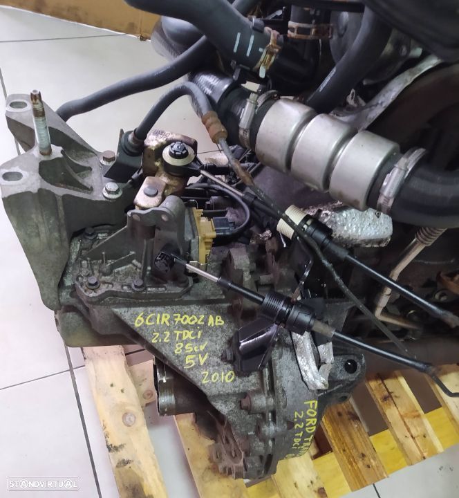 Motor Ford Transit 2.2TDCI 85cv P8FA  caixa 5 velocidades 6C1R 7002 AB - 8