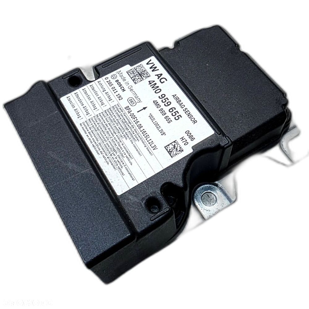 MODUŁ SENSOR STEROWNIK PODUSZEK AIRBAG AUDI Q7 4M 4M0959655 - 1