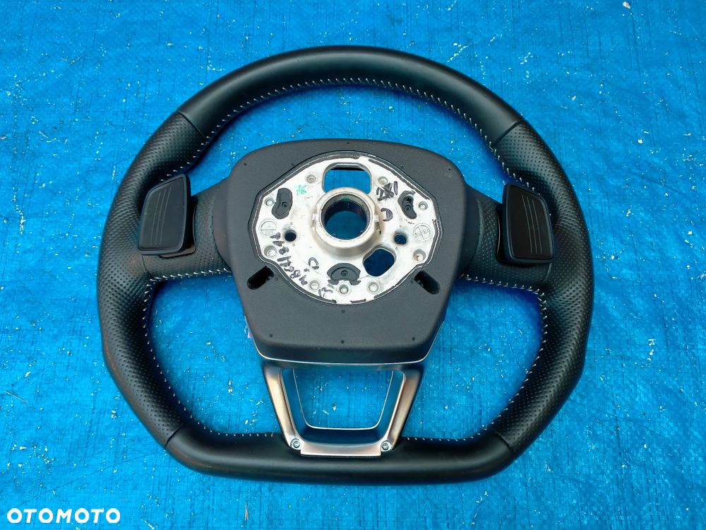 Audi Q7 SQ7 4M S-Line / 4M0419091T / Kierownica ŚCIĘTA / ŁOPATKI / ORYGINAŁ - 9