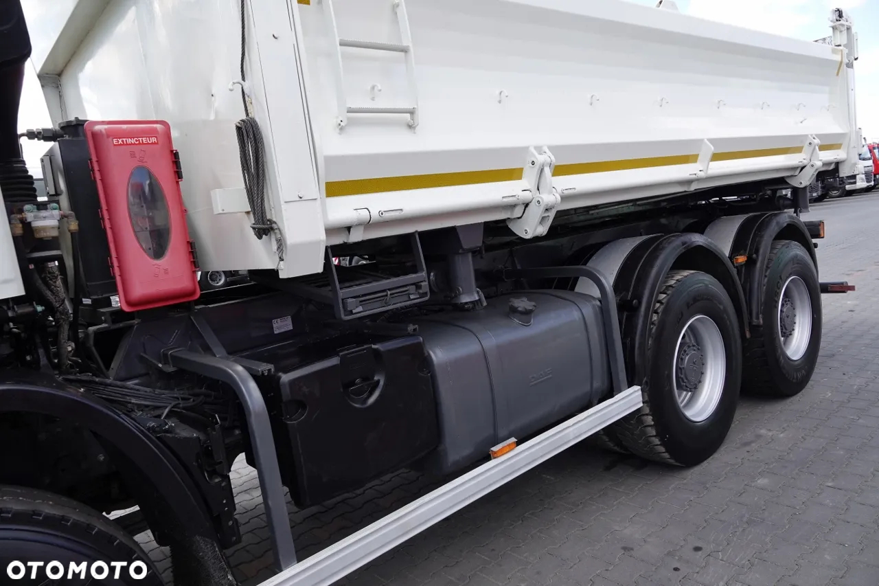DAF CF 85.410 / 6X4 / WYWROTKA 2 STR / BORDMATIC / HYDROBURTA / MANUAL / SPROWADZONY - 15