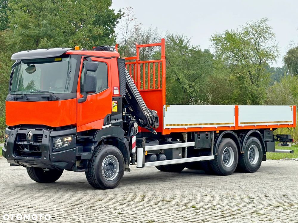Renault K 380 * SKRZYNIA 6,75 m * HIAB 166 BS - 3 HIDUO+PILOT/6x4 *STAN BDB - 3