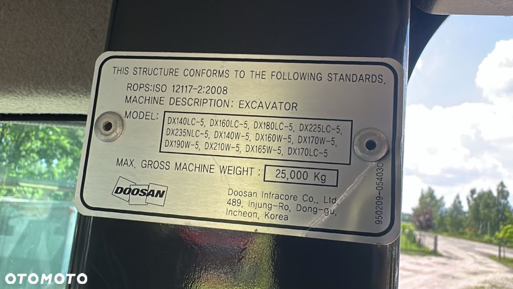 Doosan DX 210W-5 KOPARKA KOŁOWA   ( VOLVO, CAT, KOMATSU, JCB ) - 19