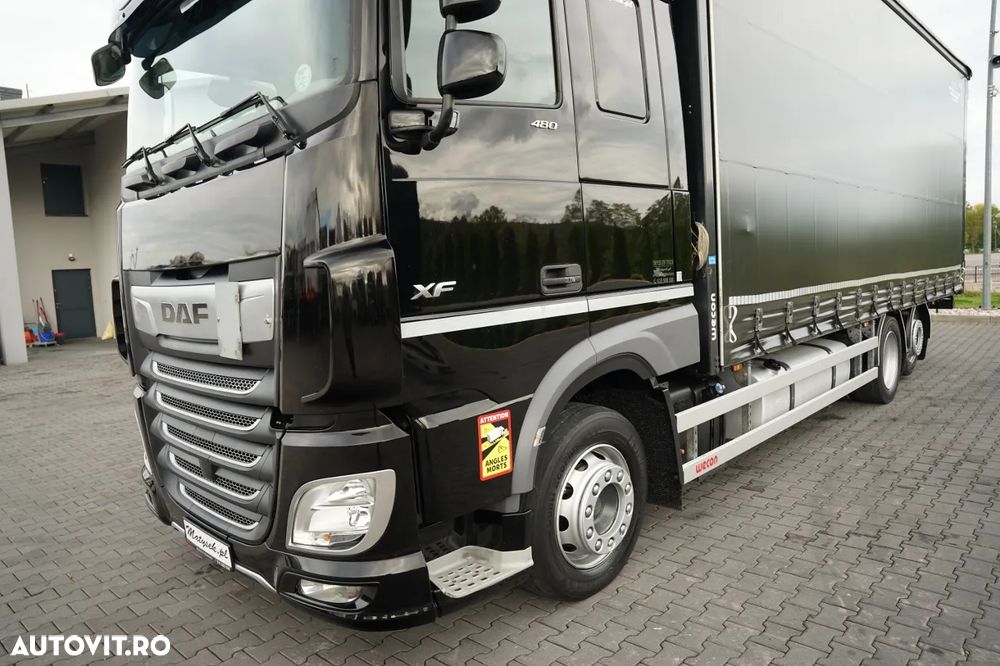 DAF XF 480 / CAMION RIGID - 7,7 M / 6X2 /  I-PARK COOL / AXĂ RIDICABILĂ / PLAFON RIDICABIL / EURO 6 - 11