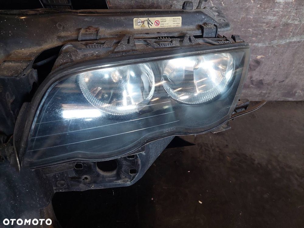 KOMPLETNY PRZÓD MASKA ZDERZAK BŁOTNIKI LAMPY BMW E46 303/9 COSMOSSCHWARZ - 16