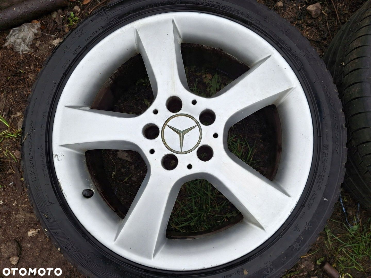 MERCEDES W204 W203 KOŁA 17 FELGI ALUMINIOWE A2034013302 7,5Jx17 ET36 5x112 - 4