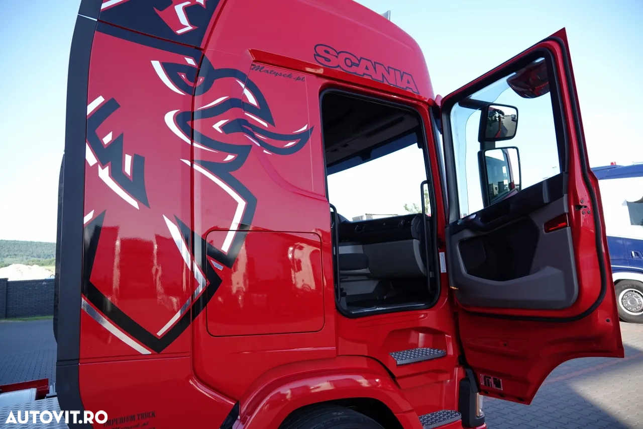 Scania R 450 / KIT / + SCHMITZ / CORTINĂ STANDARD / AXĂ RIDICABILĂ / ACOPERIȘ RIDICABIL / 2022 RIDICABIL - 35