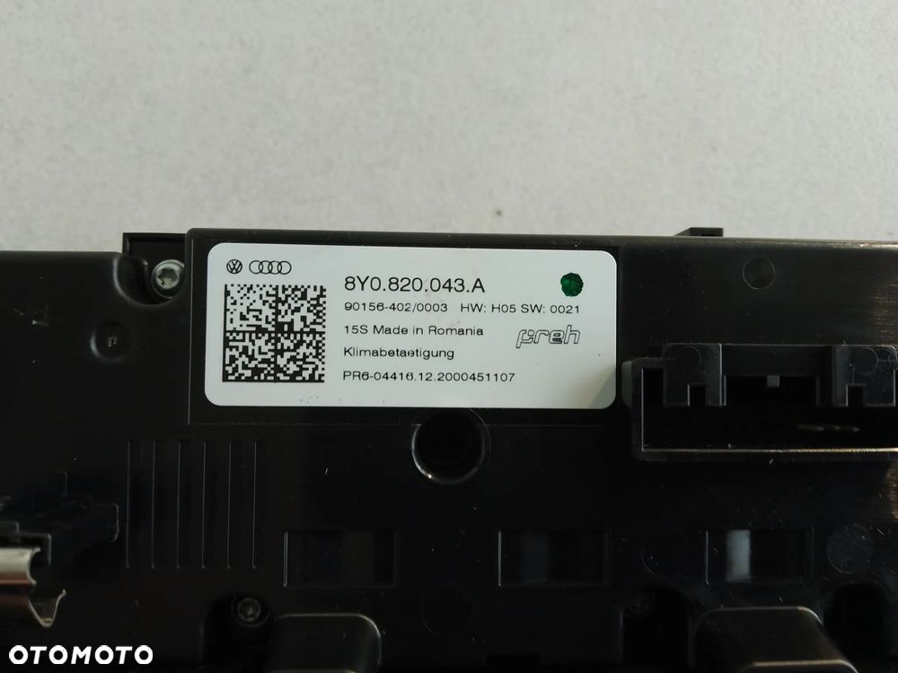PANEL KLIMATYZACJI AUDI A3 S3 2019- 8Y0820043A - 4