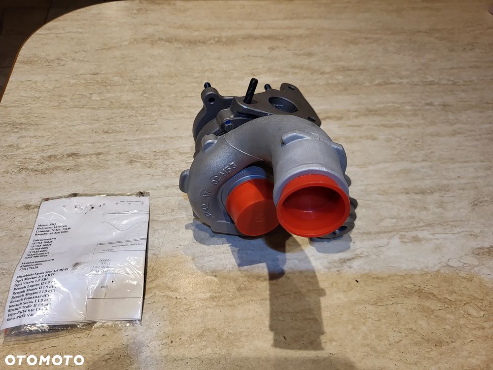 turbina Turbosprężarka Regenerowana  OPEL MOVANO A, VIVARO A; RENAULT KANGOO, LAGUNA I, LAGUNA II, MASTER II, MEGANE I, MEGANE I CLASSIC, MEGANE I COACH, SCE 751768-5004s/751768-5003s/751768-0001/717345-0002/703245-0001/53039830018/ - 6