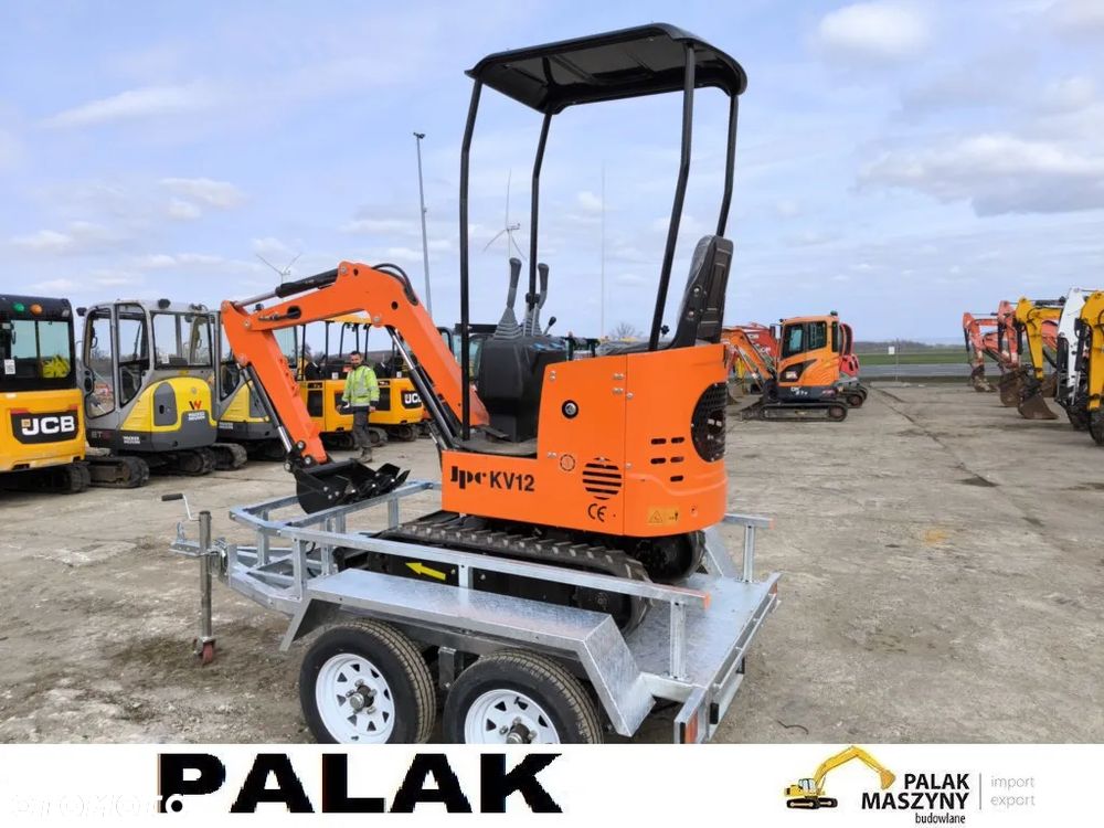 Inny Mini koparka JPC KV 12  OTWARTA , 2025 rok NOWA + PRZYCZEPKA - 10
