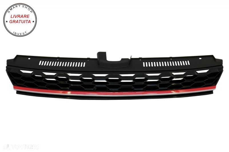 Grila Centrala cu Faruri LED Semnal Dinamic VW Golf 7.5 VII Facelift (2017+) GTI L- livrare gratuita - 2