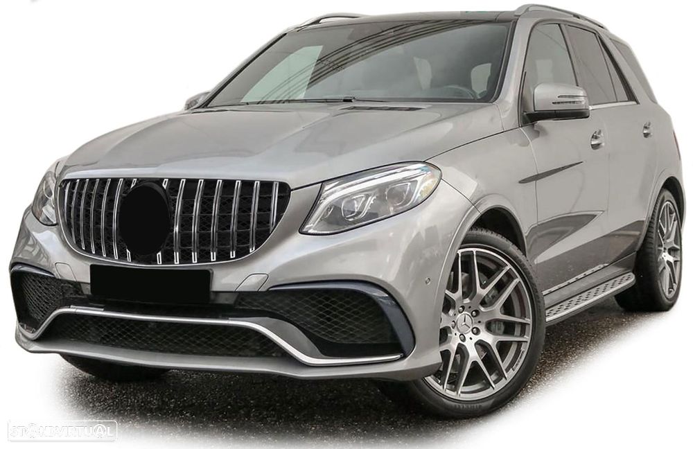 Grelha Mercedes GLE W166 SUV (2015 a 2018) Look GTR - 5