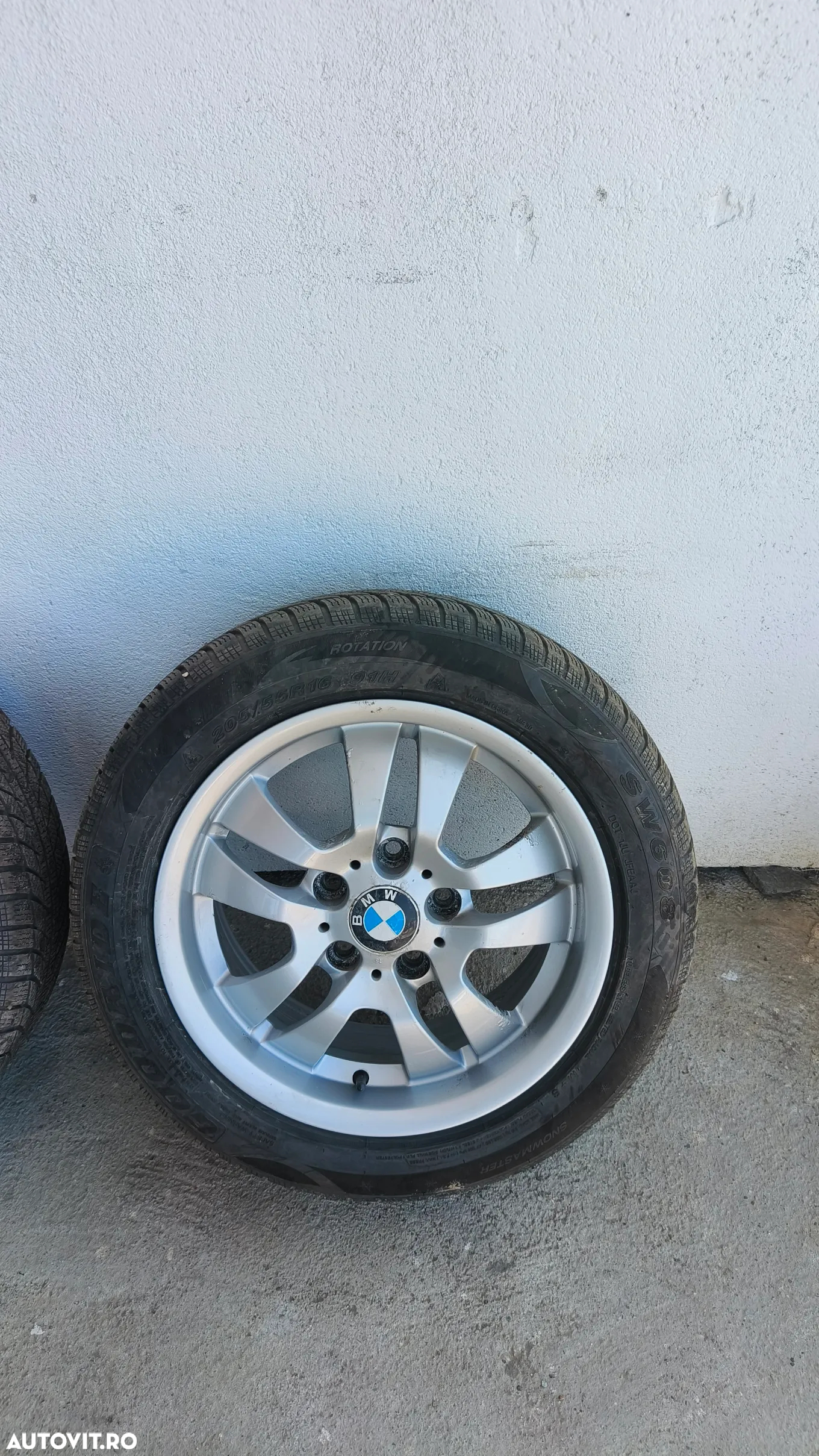 Set jante BMW style 154 7j16 et 34 dedicate E90/91 cu anvelope iarna 205/55/16 - 2