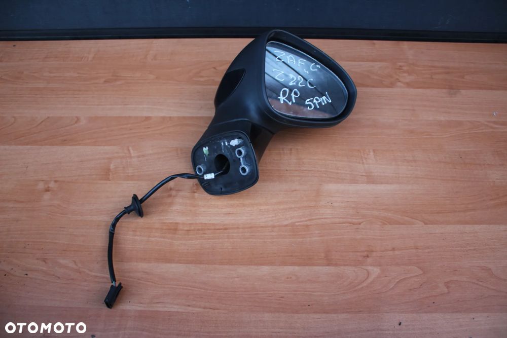 LUSTERKO ZEWNĘTRZNE PRAWE PRAWY PRZÓD OPEL ZAFIRA C Z22C 5 PINÓW UK - 1