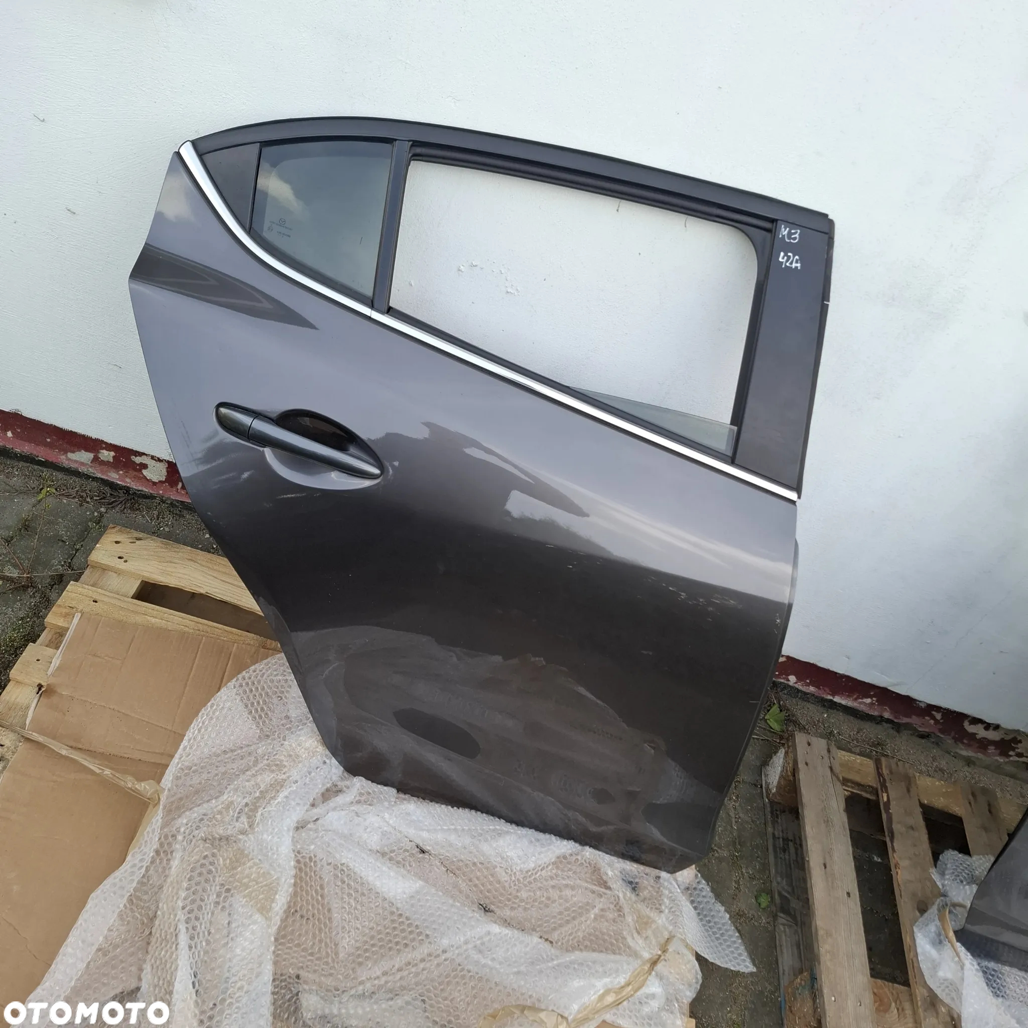 MAZDA 3 BM 13-18 DRZWI PRZENIE PRAWE TYLNE PRAWE 42A szare prawa strona - 6