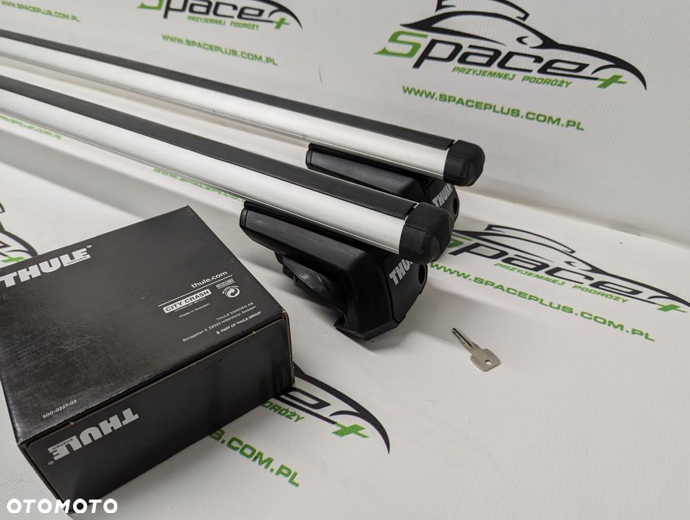 Bagażnik dachowy Thule: belki 861 + Stopy 7104 Na otwarte relingi - 1
