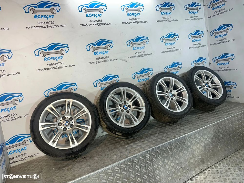 .Conjunto Jantes 18 Originais BMW Style 350M Serie 5 F10 Sedan F11 Touring 8J ET30 9J ET44 5×120 - 1