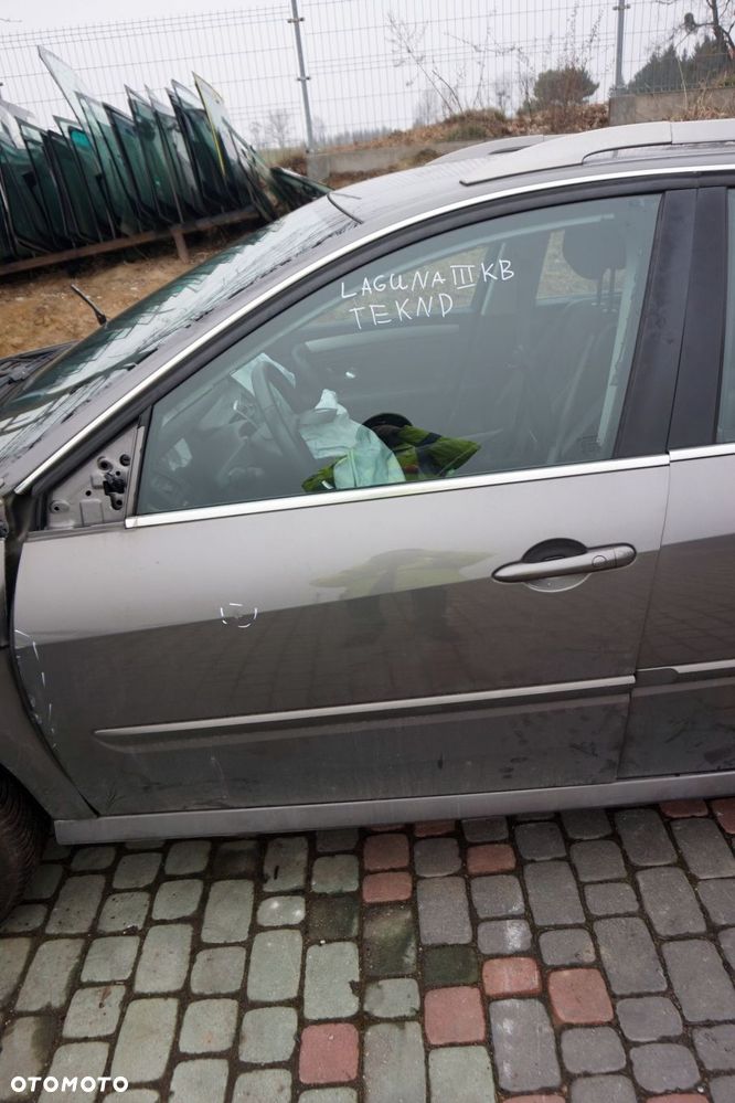 DRZWI PRZEDNIE LEWE LAGUNA III PH1 KOMBI TEKND  SZARY RENAULT 2007-2012 - 1